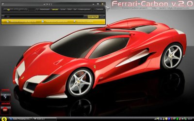 Tema para Windows XP de Autos Ferrai Carbon v2